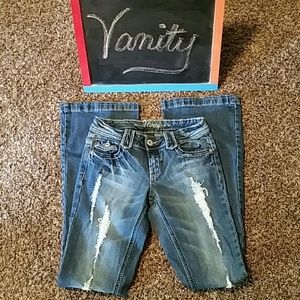 ☆ Vanity distressed/embellished jeans☆